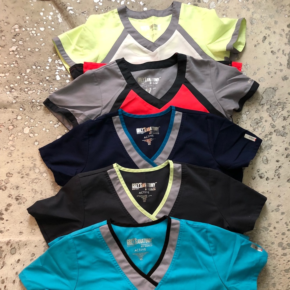 Greys Anatomy scrub tops